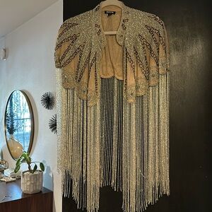 Nasty Gal beaded cape